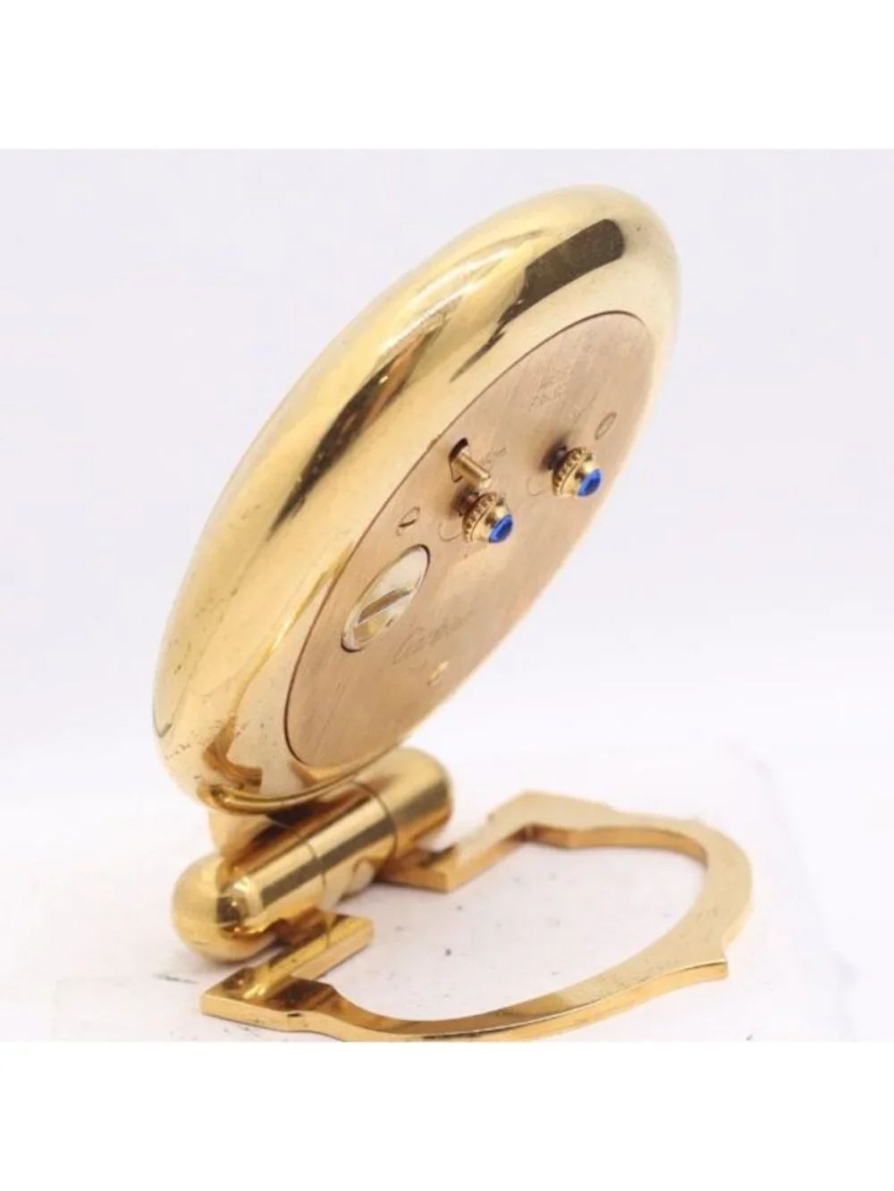 Cartier Travel Clock Quartz White Dial Table
